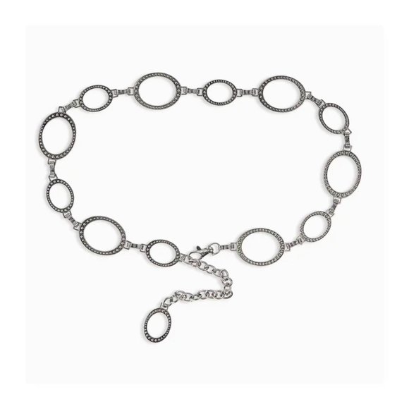 Vince Camuto Oval Chain Belt Sz XL NEW - Picture 1 of 11